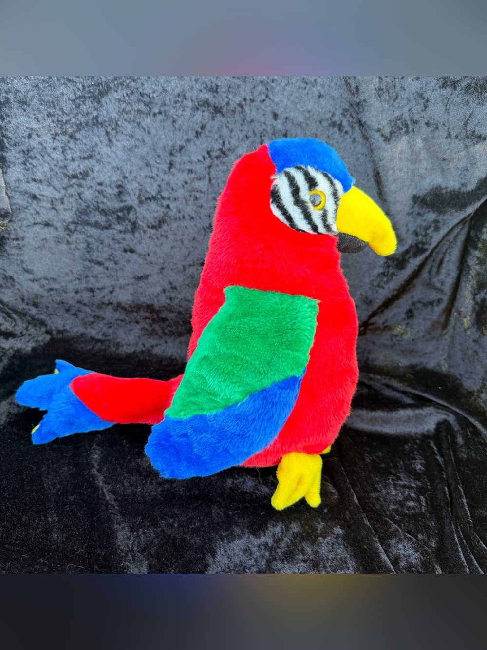 Ty Large Plush Beanie Buddy JABBER the Parrot (9 Inch) 1999 - Retired, clean